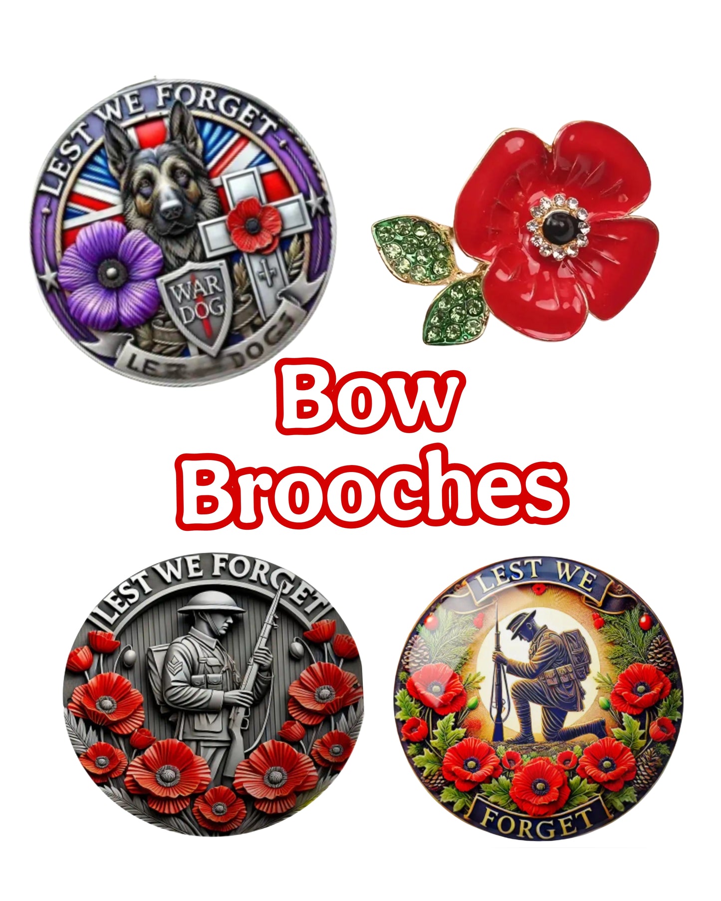Anzac Remembrance Brooches