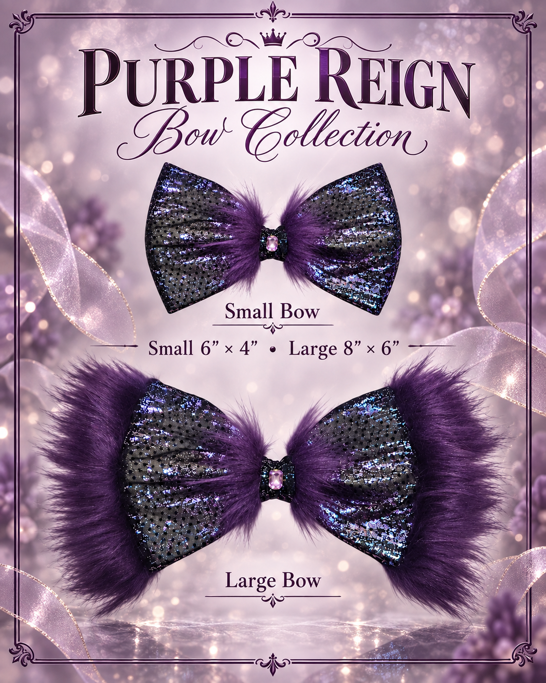 PURPLE REIGN BOWS
