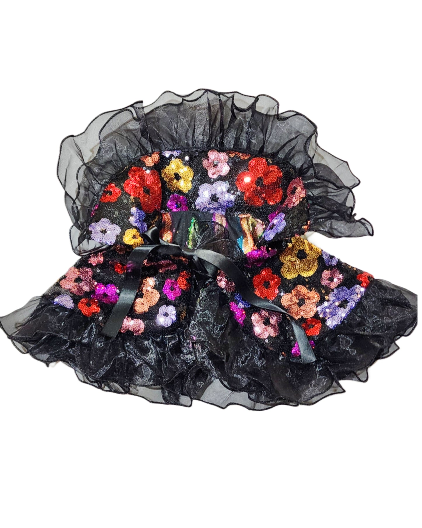 GLAM FLORAL REVERSIBLE CAPELET