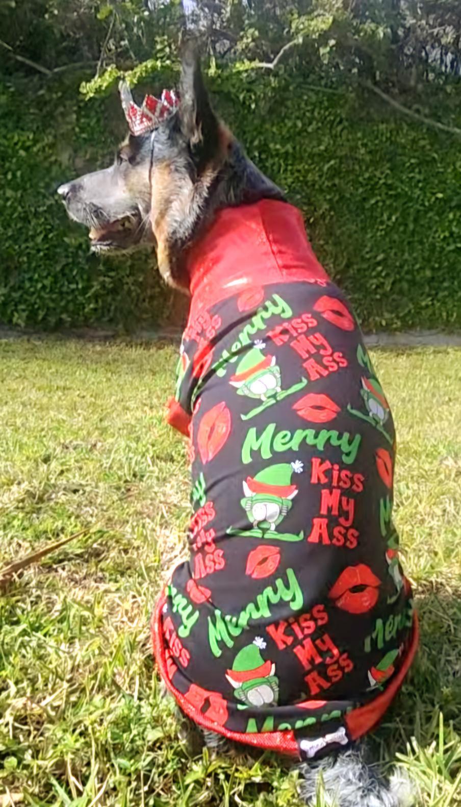 MERRY KISSMYASS 💚💋 LYCRA  XL LARGE PRINT