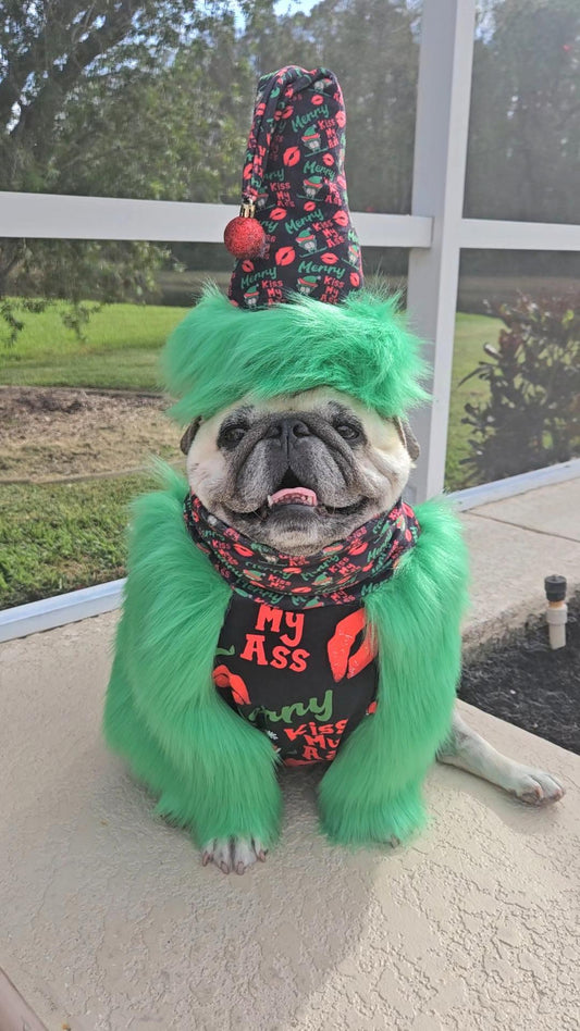 MERRY KISSMYASS 💚💋 LYCRA  XL LARGE PRINT